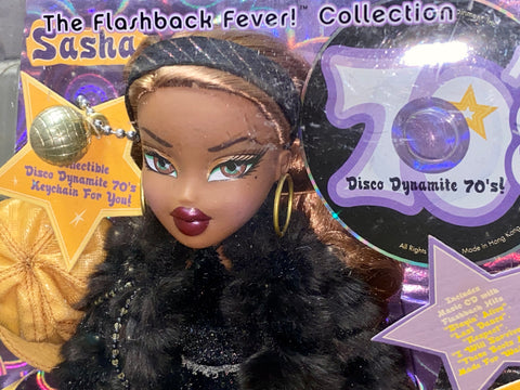 C1205 MGA 28378 BRATZ THE FLASHBACK FEVER COLLECTION DISCO DYNAMITE 70'S # SASHA DOLL TOY OF THE YEAR