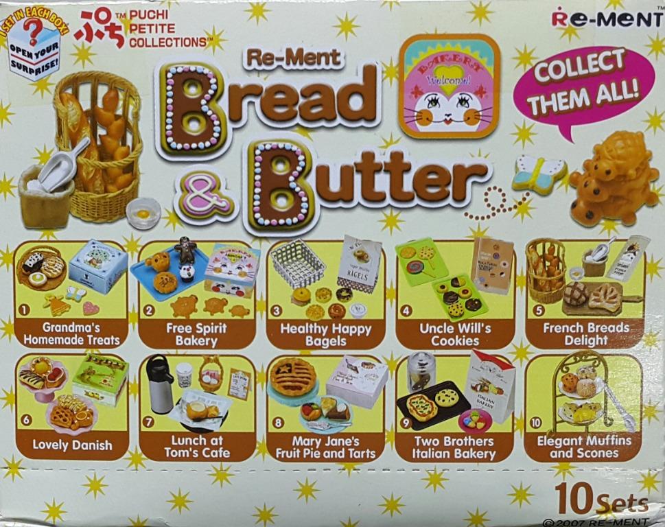 RE-MENT 50277 麵包與牛油盒蛋套裝PUCHI PETIT COLLECTIONS BREAD