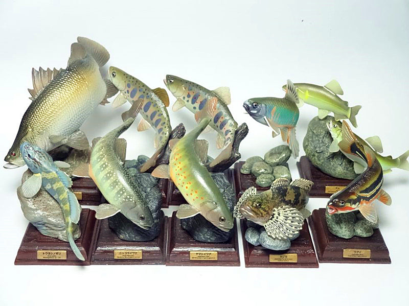 KITAN CLUB 奇譚日本的清流溪魚NATURE TECHNI COLOUR 全10種連隱藏版扭