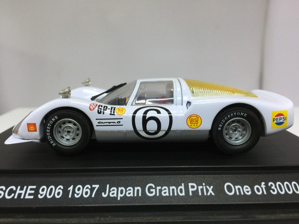 EBBRO 1/43 PORSCHE 906 CARRERA 6 1967 JAPAN GRAND PRIX WHITE #6