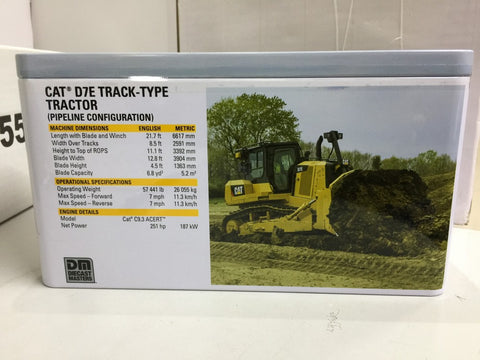 DIECAST MASTERS 1/50 Cat® D7E Track-Type Tractor Pipeline Configuration (85555) (49555) (C1128-45)
