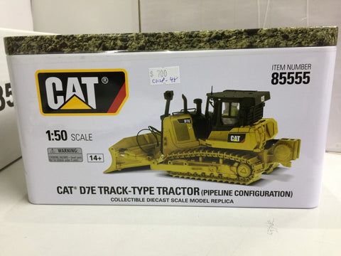 DIECAST MASTERS 1/50 Cat® D7E Track-Type Tractor Pipeline Configuration (85555) (49555) (C1128-45)