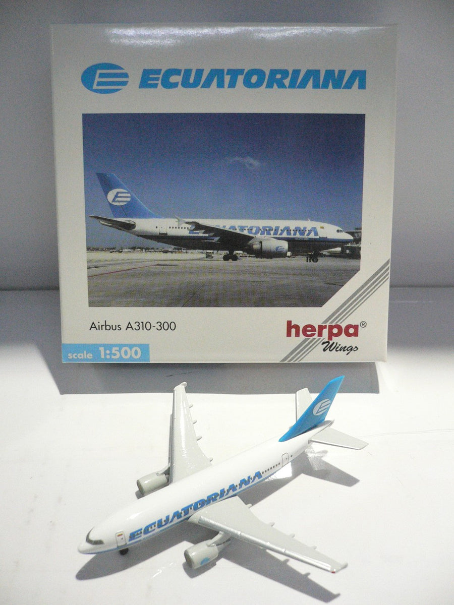 HERPA WINGS 1/500 ECUATORIANA AIRBUS A310-300 (501088)– TOYZONE