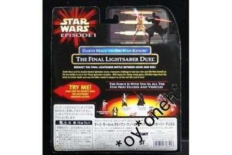 TOMY 60841 STAR WARS DARTH MAUL OBI WAN KENOBI FINAL LIGHTSABER DUEL 日版 (BUY-SPK)