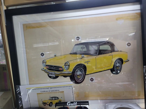 日本 Tomica  車盒彩繪藝術家松本光正 MITSUMASA MATSUMOTO  原稿高清放大複印 限量printing 一套六張連限量編號