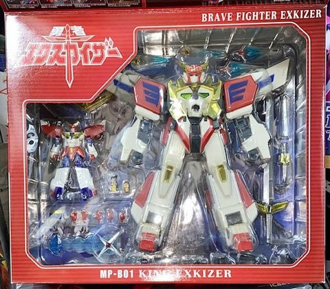 TAKARA 14116 勇者凱撒 艾克斯凱撒 王者貨櫃車 王者艾克斯凱撒 勇者王 MASTERPIECE BRAVE MP-B01 BRAVE FIGHTER EXKIZER KING LOADER KING EXKIZER (BET-40-204N) 特價發售