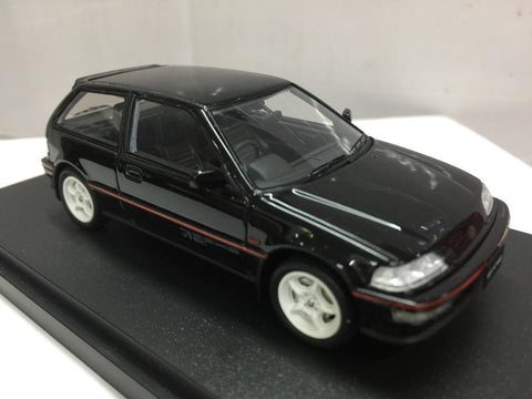 Hobby JAPAN MARK 43 1/43 Honda CIVIC EF9 SIR II with 無限 RNR Wheel Black Metallic (PM4396MBK) (04907) (PIU100)