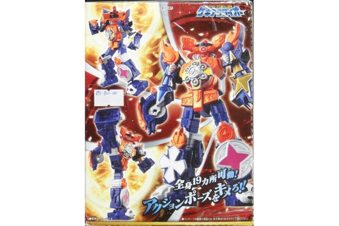 BANDAI 00839 手裏劍戰隊忍忍者 格鬥動作機械人 激熱大王 食玩 SHURIKEN SENTAI NINNINGER FIGHTING ACTION ROBO GEKIATSU DAI-OH (EPC-810-20) 存