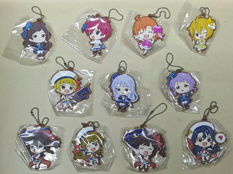 BANDAI 36089 偶像大師 百萬人演唱會! 吊飾 第三彈 伊吹翼 矢吹可奈 茱莉亞 北澤志保 真壁瑞希 白石紬 福田法子 高山紗代子 橫山奈緒 高坂海美 佐竹美奈子 扭蛋套裝 THE IDOLM@STER MILLION LIVE! CAPSULE RUBBER MASCOT 3 SET (EPC-2398-66s) 存