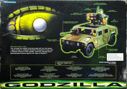 TRENDMASTERS 08544 哥斯拉 全地形車 GOD ZILLA ALL-TERRAIN VEHICLE WITH TOW MISSILE LAUNCHER & PIVOTING CANNON (BUY) L