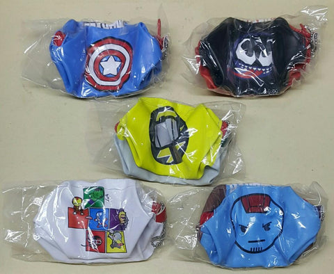 BANDAI 39699 漫威 雙面圖案 小袋系列 蜘蛛俠 毒魔 美國隊長 雷神奇俠 托爾 銀河守護隊 星爵 勇度 復仇者 扭蛋套裝 MARVEL DOUBLE-SIDE PATTERN POUCH COLLECTION SPIDER-MAN & VENOM CAPTAIN AMERICA THOR GUARDIANS OF THE GALAXY STAR LORD & YONDU THE AVENGERS SET (EPC-2386-30s) 存