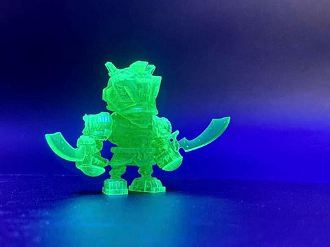 BIG BOYS TOYS X BEAR PLANET X FOON WONG X TOYZONE MINI MODEL MM001 SC-BRAVER PLASTIC MODEL KIT 五福臨門 瑞獸勇者 南帝 金粉透綠色 筲箕灣 TOYZONE 玩具跳蚤市集限量收藏系列 塑膠模型