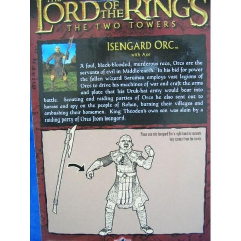 TOY BIZ 81448 魔戒 雙城奇謀 THE LORD OF THE RINGS THE TWO TOWERS ISENGARD ORC WITH AXE (LOTR)