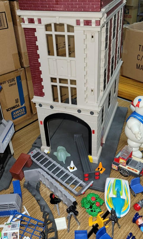 Playmobil ghostbusters捉鬼敢死隊 police station警察局 等等 棉花鬼 lot