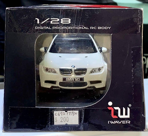 C692/TT50 IWAVER 1/28 BODY BMW M3 WHITE A03102129