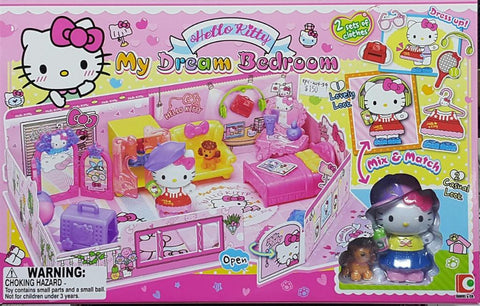 SANRIO 13798 三麗鷗 吉蒂貓 我的夢想臥室 套裝 KT-50127 HELLO KITTY MY DREAM BEDROOM SET MIX & MATCH (EPC-2124-34) 存
