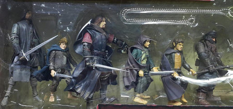 TOY BIZ 81210 魔戒首部曲 魔戒現身 佛羅多·巴金斯 甘道夫 亞拉岡 勒苟拉斯 金靂 波羅莫 山姆·詹吉 梅里 皮聘 THE LORD OF THE RINGS THE FELLOWSHIP OF THE RING DELUXE GIFT PACK FRODO BAGGINS GANDALF THE GREY ARAGORN LEGOLAS GIMLI BOROMIR SAMWISE GAMGEE MERRY & PIPPIN (LOTR) 1132910008