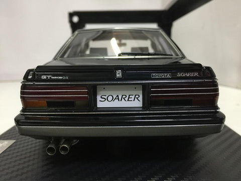 IGNITION MODEL 1/18 TOYOTA SOARER 2.0 GT Z10 BLACK SILVER (90369) (P15M-158)