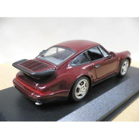 MINICHAMPS 1/43 PORSCHE 911 TURBO 1990 RED METALLIC (430 069106) (04445) (BUY)