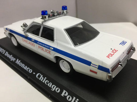 GREENLIGHT 1/43 The Blues Brothers 1975 Dodge Monaco Chicago Police 86422 (01081) (PIU30)