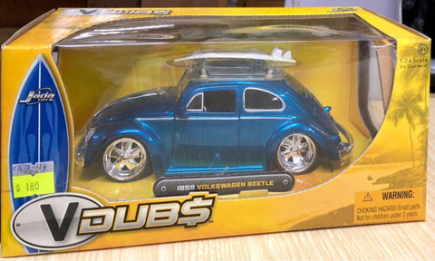 JADA 91212 1/24 DIECAST METAL VDUB$ 1959 VOLKSWAGEN BEETLE C787A-134