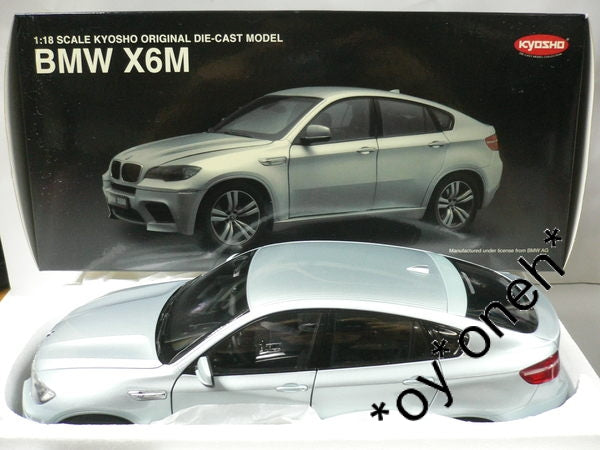 KYOSHO 1/18 BMW X6M SILIVER 08762S (14805)– TOYZONE