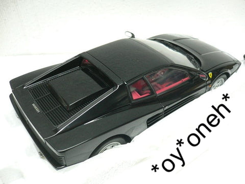 KYOSHO 1/18 FERRARI TESTAROSSA 1989 BLACK 08425BK (18914) (C692/TT50)