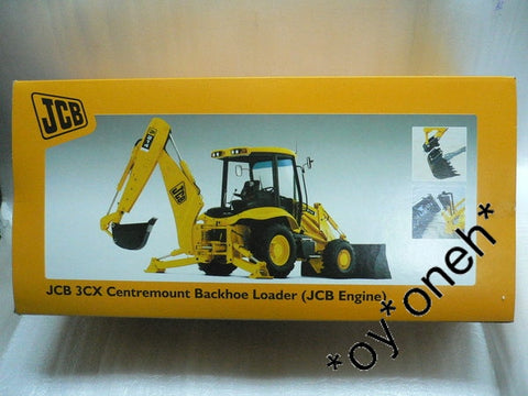 JOAL 1/25 JCB 3CX CENTREMOUNT BACKHOE LOADER JCB ENGINE 工程車 (00299) (PIU91)