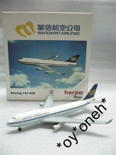 HERPA WINGS 1/500 MANDARIN AIRLINES 華信航空公司 BOEING 747-400 B-16801 (511261)
