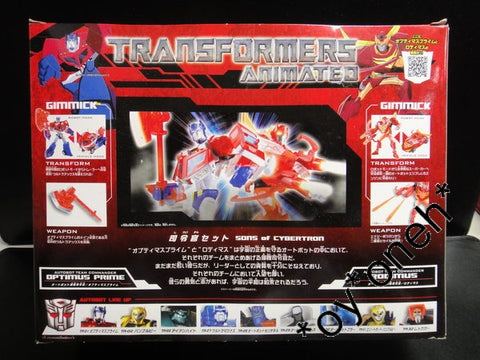 TAKARA TOMY 變形金剛 動畫 柯栢文 洛狄文 TRANSFORMERS ANIMATED SONS OF CYBERTRON OPTIMUS PRIME RODIMUS 38621 (TOY-260-300) 1135865694