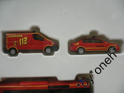 RIETZE 1/87 FEUERWEHR 112 GERMANY FIRE DEPARTMENT SET 消防車 (99024) (BUY)