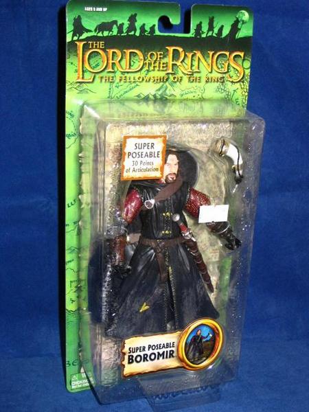 TOY BIZ 魔戒 魔戒現身 波羅莫 LORD OF THE RINGS FELLOWSHIP OF THE RING SUPER POSEABLE BOROMIR (LOTR-81488) b26277119