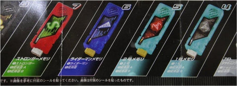 BANDAI MASKED RIDER DX SOUND CAPSULE GAIA MEMORY 8 SET OF 10 12452 (PIU-96-拓) L