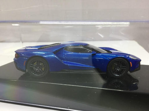 IXO 1/43 FORD GT 2017 BLUE (MOC205) (32608) (PIU50)
