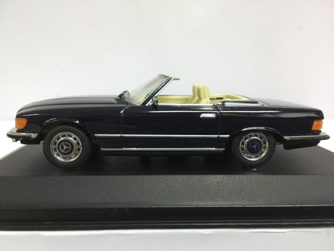 MINICHAMPS 1/43 MERCEDES 350 SL CABRIOLET 1970-80 DARK BLUE (01149) (BUY)