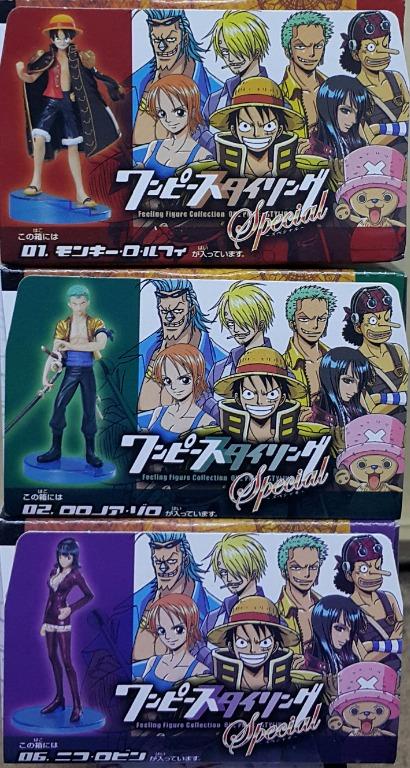 BANDAI 52947 海賊王 莫奇·D·路飛 羅洛亞·卓洛 妮歌·魯賓 盒蛋套裝 ONE PIECE FEELING FIGURE COLLECTION ONE PIECE STYLING SPECIAL MONKEY D.LUFFY RORONOA ZORO NICO ROBIN SET (BUY-MC) 存