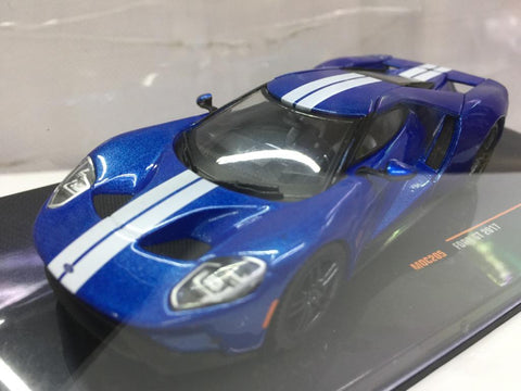 IXO 1/43 FORD GT 2017 BLUE (MOC205) (32608) (PIU50)