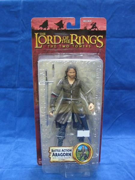 TOY BIZ 魔戒 雙城奇謀 亞拉岡 LORD OF THE RINGS TWO TOWERS BATTLE ACTION ARAGORN WITH SWORD ATTACK ACTION (LOTR-81568) 1132756240