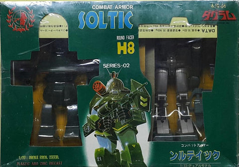 TAKARA 11166255 太陽之牙 索爾提克 蘭德菲薩 H8 FANG OF THE SUN DOUGRAM 1/72 PLASTIC & ZINC DIECAST DUAL MODEL SERIES 02 COMBAT ARMOR SOLTIC ROUND FACER H8 (BUY-SPK) 存