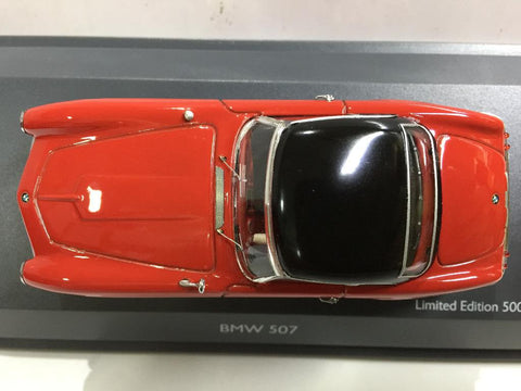 SCHUCO 1/43 BMW 507 WITH HARDTOP RED BLACK (02034) (PIU100)