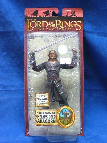 TOY BIZ 魔戒 雙城奇謀 亞拉岡 LORD OF THE RINGS TWO TOWERS HELM'S DEEP ARAGORN (LOTR-81446) b5640226