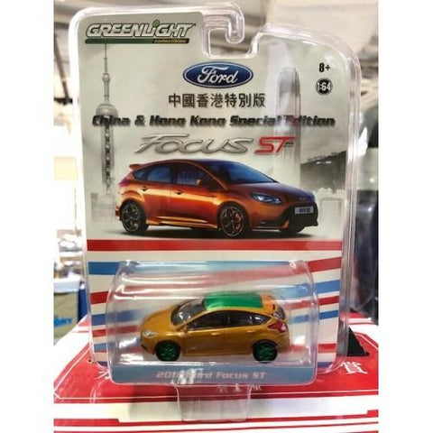 Greenlight 1/64 2012 Ford Focus ST China & Hong Kong Sp Ed Green Machine (PIU/P8-30)