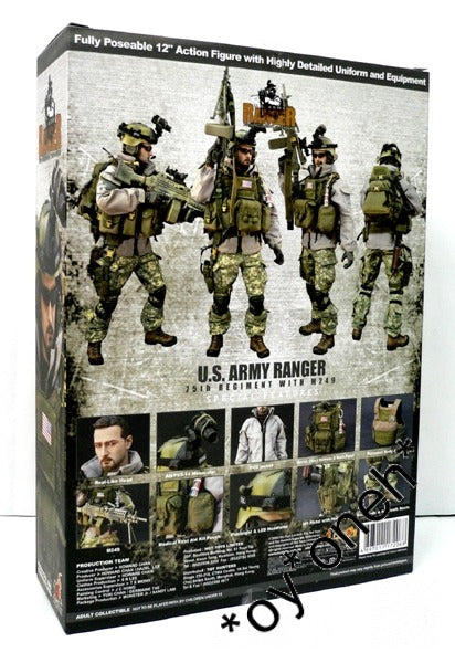 1/6 HOT TOYS US ARMY 75TH RANGER M249 GUNNER FIGURE (PIU1500) 1122952494