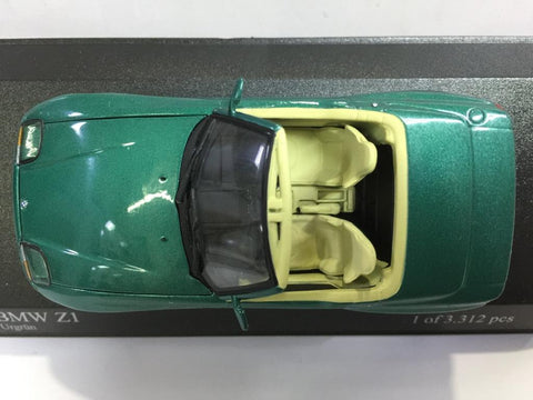 MINICHAMPS 1/43 BMW Z1 1991 GREEN METALLIC (400 020100) (04753) (PIU50)