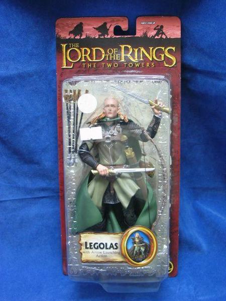 TOY BIZ 魔戒 雙城奇謀 勒苟拉斯 LORD OF THE RINGS TWO TOWERS LEGOLAS WITH ARROW LAUNCHING ACTION (LOTR-81532) 1139913578