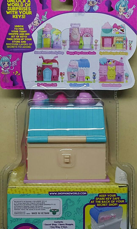 MOOSE 57480 小小秘密3 開鎖驚喜迷你樂園 糖屋烘焙店 套裝 SHOPKINS LIL' SECRETS SPRINKLES SURPRISE BAKERY SECRET SHOP SET (EPC-2321-20) 存