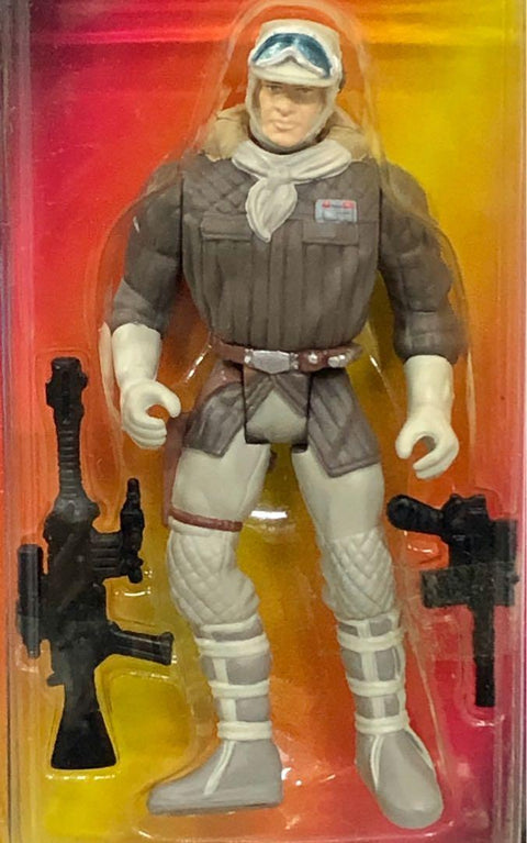 KENNER STAR WARS 星球大戰 THE POWER OF THE FORCE HAN SOLO IN HOTH GEAR WITH BLASTER PISTOL & ASSAULT RIFLE SPK-69587倉（32057）EUROPEAN VERSION 歐洲版