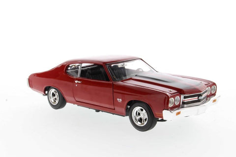 JOHNNY LIGHTNING 1/18 FAST & FURIOUS 1970 CHEVY CHEVELLE SS RED (39578) (C1128-11)