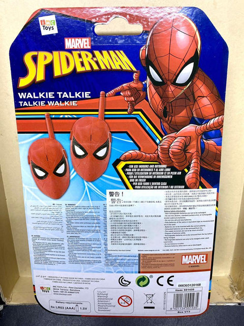 IMC TOYS MARVEL SPIDER-MAN 蜘蛛俠 WALKIE TALKIE 100M RANGE 55143 (PIU-65店）