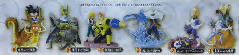 BANDAI 25246 GASHAPON HG REAL FIGURE DRAGON BALL Z IMAGINATION FIGURE 3 TRUNKS FREEZA VEGETA ANDROID 19 ANDROID 16 ANDROID 18 CELL SON GOKU WITH SHENLONG SET 龍珠二世 杜拉格斯 菲利 比達 人造人19號 人造人16號 人造人18號 斯路 悟空與神龍 扭蛋套裝 (BUY-CW)